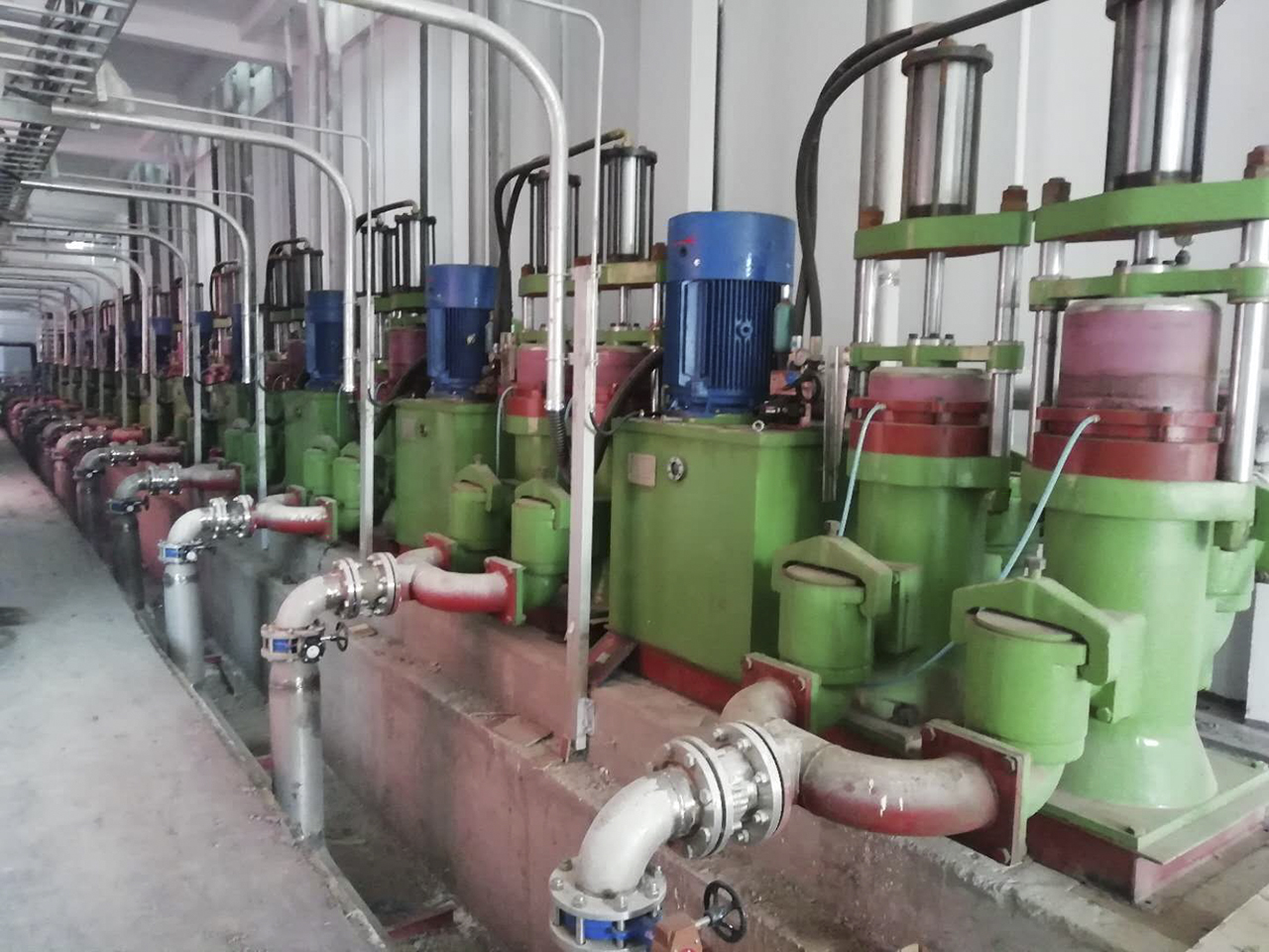 YB400-100陶瓷柱塞泵造紙廠客戶使用現(xiàn)場